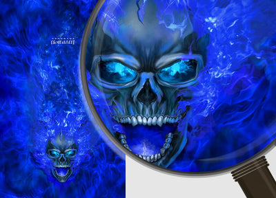 Nitro - Blue Background Blue Design