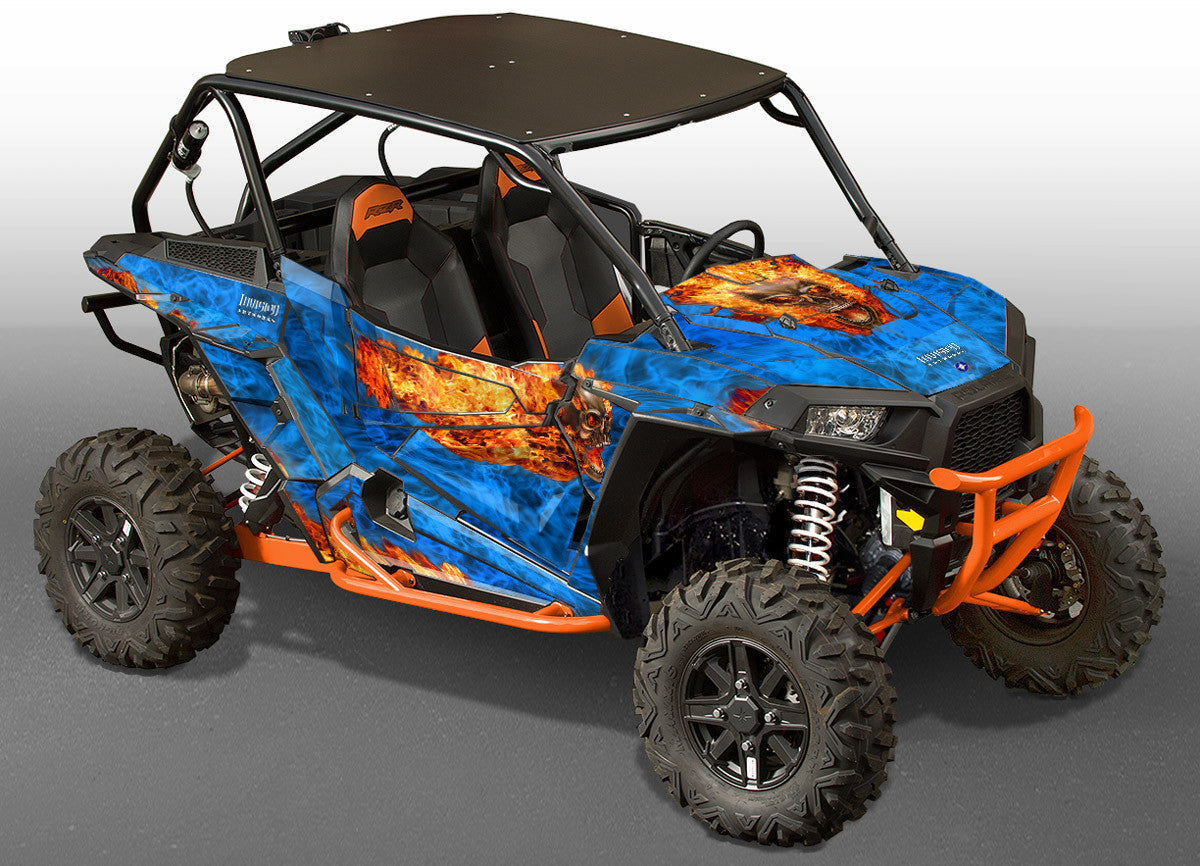 Nitro - VooDoo Blue Background, Natural Fire Design