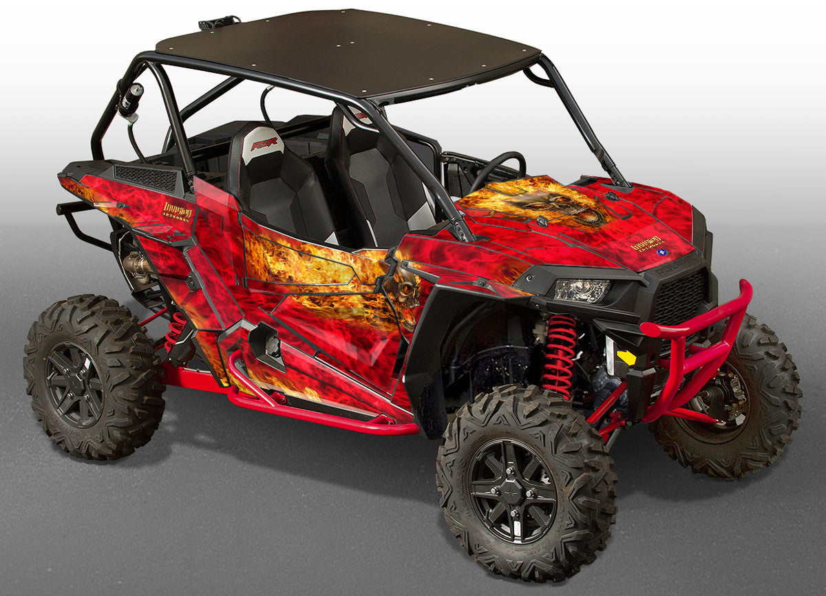 Nitro - Red Background, Natural Fire Design