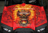 Nitro - Red Background Natural Fire Design - Hood View