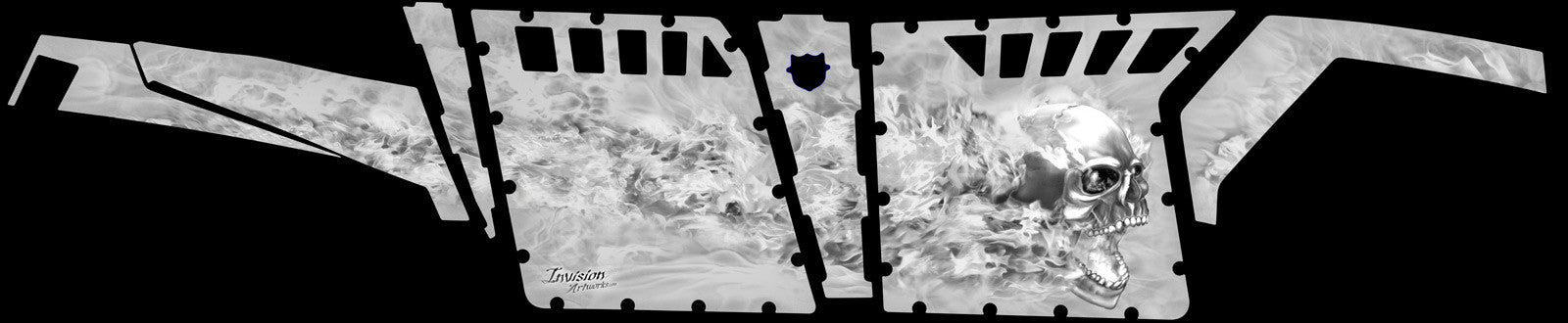 Nitro in Silver Design - Side view Pro Armor Doors