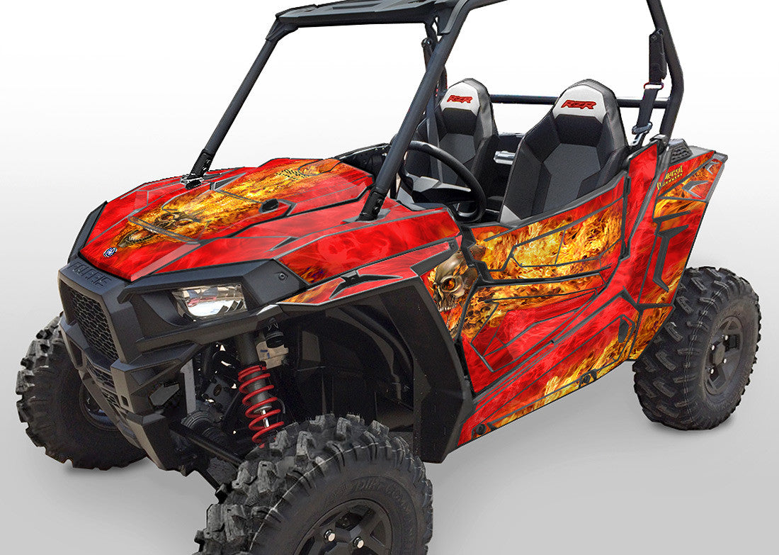 NITRO - Red Background, Natural Fire Design