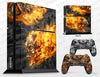 Sony PlayStation 4 Graphics - Console Skin with 2 Controller Skins - NITRO