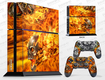 Sony PlayStation 4 Graphics - Console Skin with 2 Controller Skins - NITRO