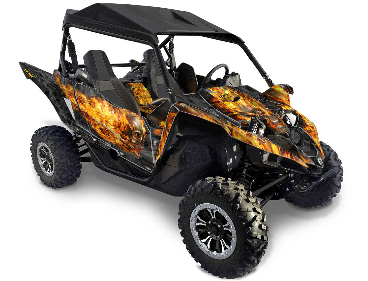 Nitro - Black Background, Natural Fire Design