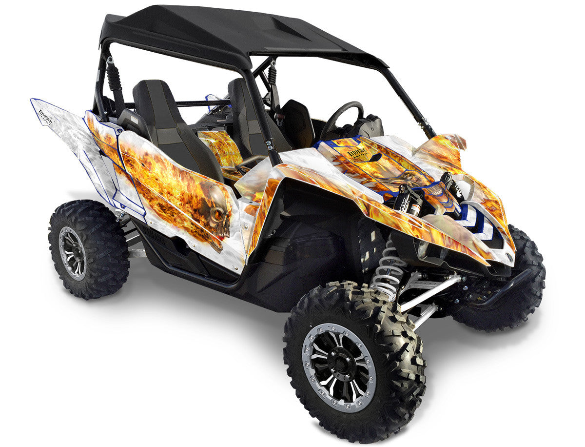 Nitro - White Background, Natural Fire Design