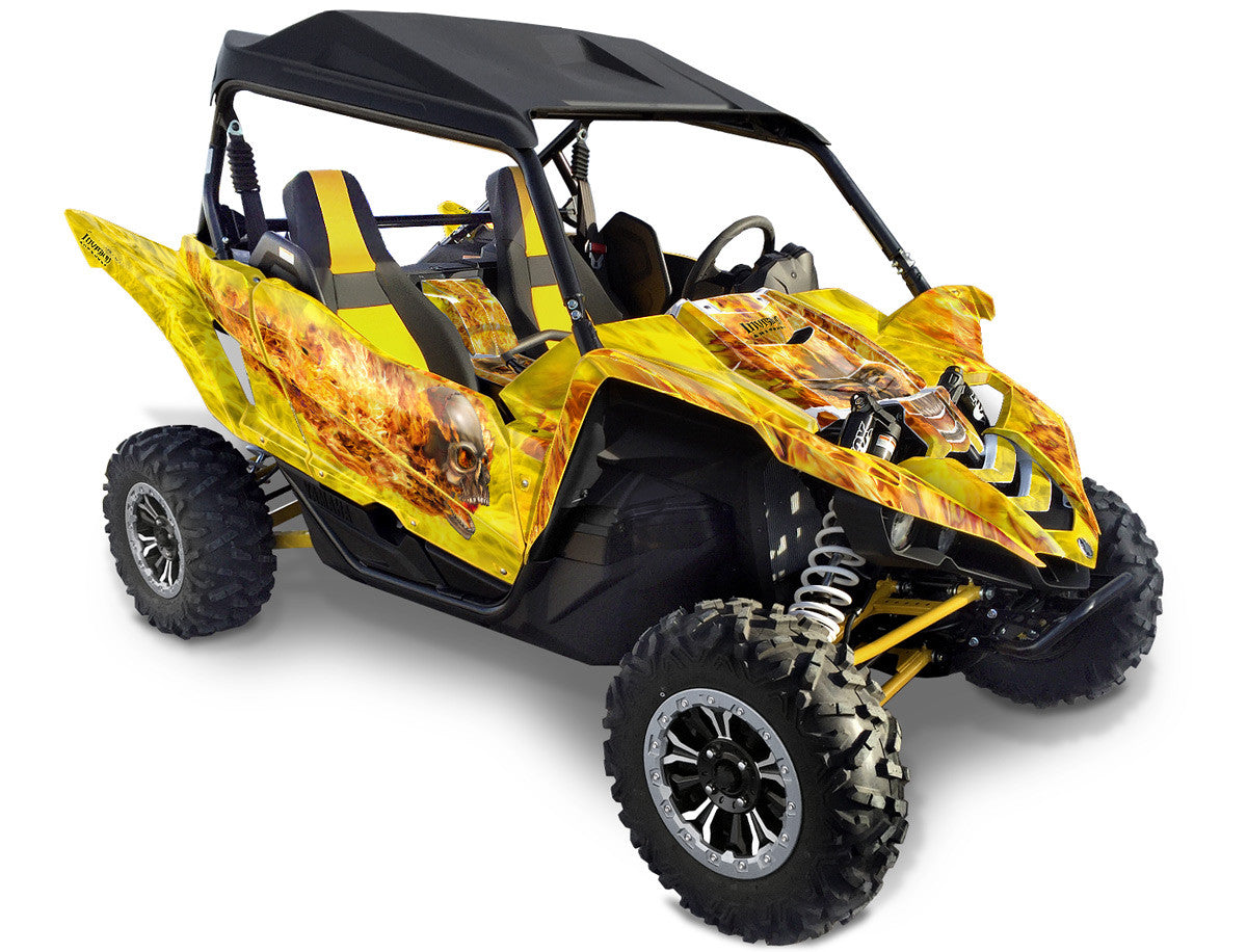 Nitro - Yellow Background, Natural Fire Design