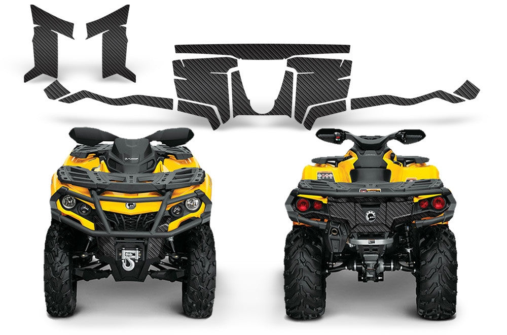 Can-Am Outlander G2 Trunk & Front Bumper Carbon Fiber Graphics