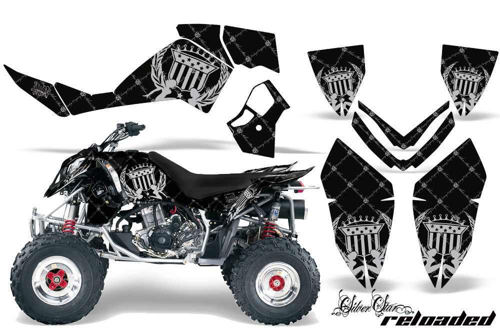 Reloaded - Black Background Silver Design