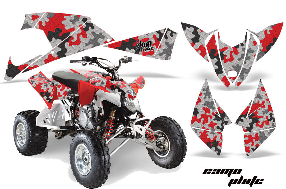 Camo Plate - Red Design