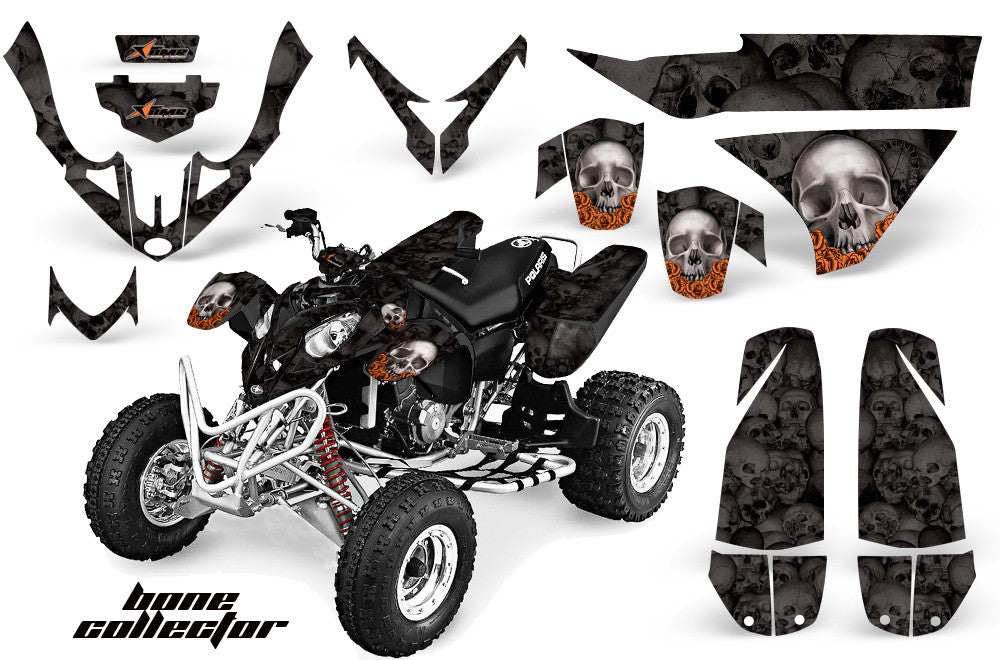 Bone Collector - Black Background (Call for orange flowers)