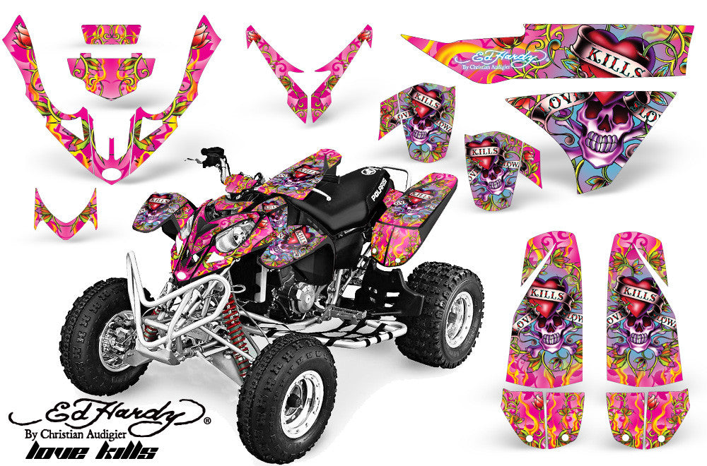 Love Kills - Pink Background