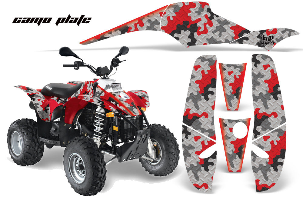 Camo Plate - Red Design