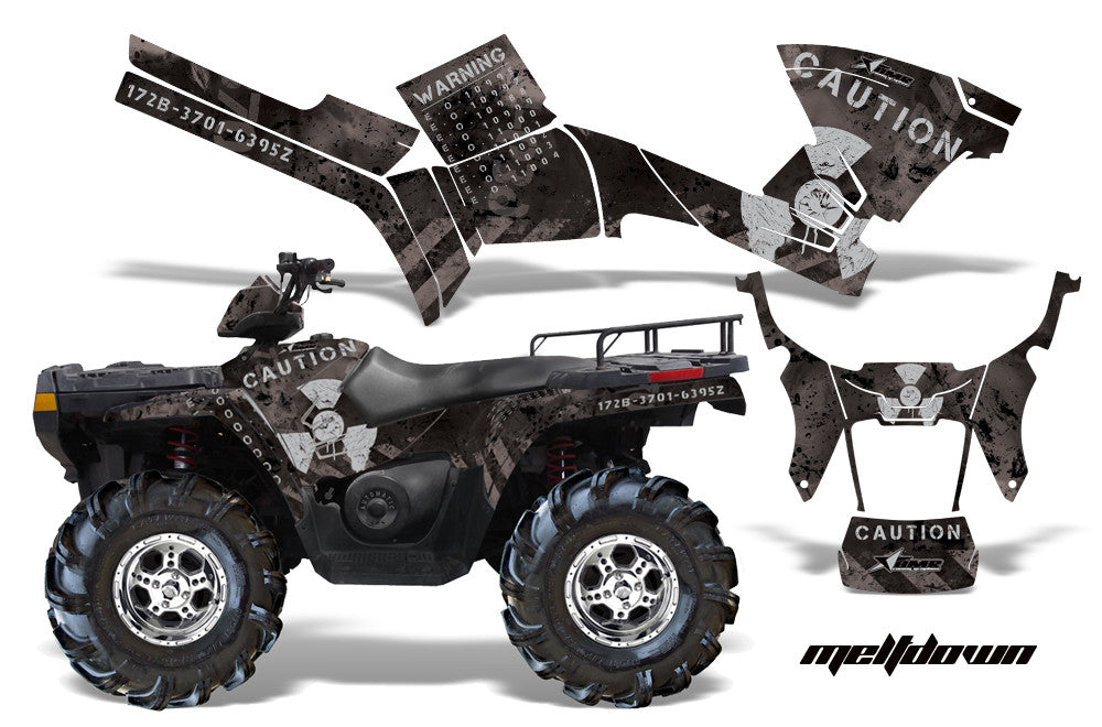 2008-2010 Polaris Sportsman 500 ATV Decal Kit – 4x4, Front & Side Graphics, Unbranded