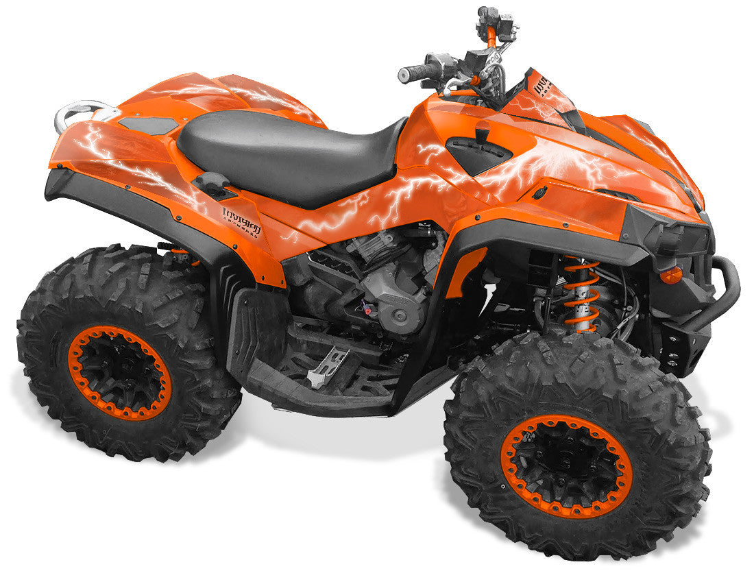 Ride the Lightning - Orange Background, White Design