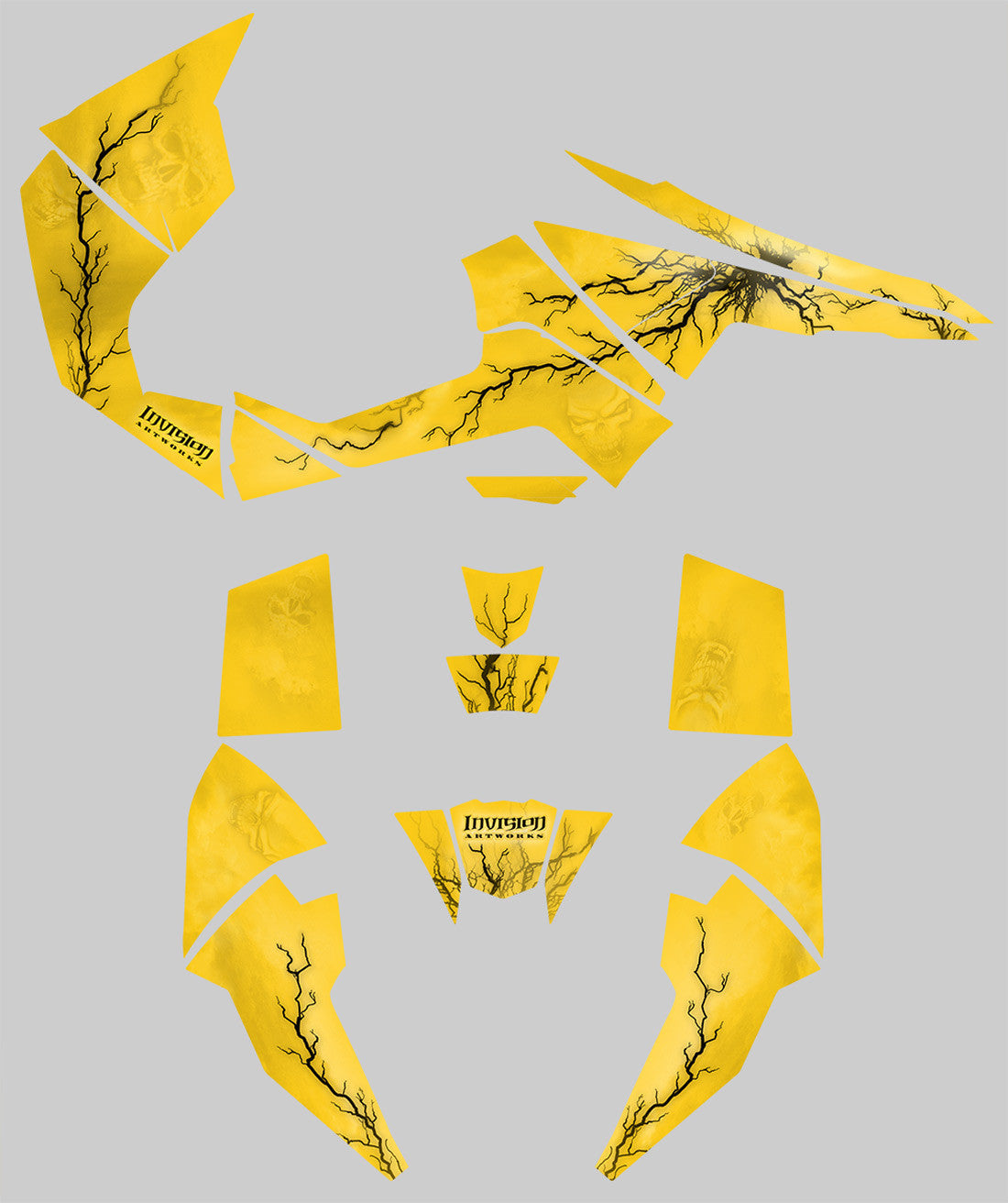 Ride the Lightning - Yellow Background, Black Design