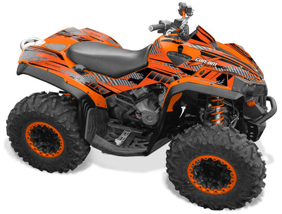 Racer-X - Orange Background, Black Design