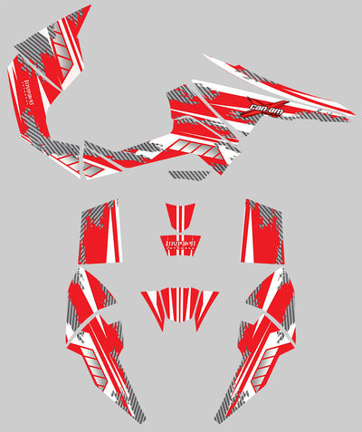 Racer-X - Red Background, White Design