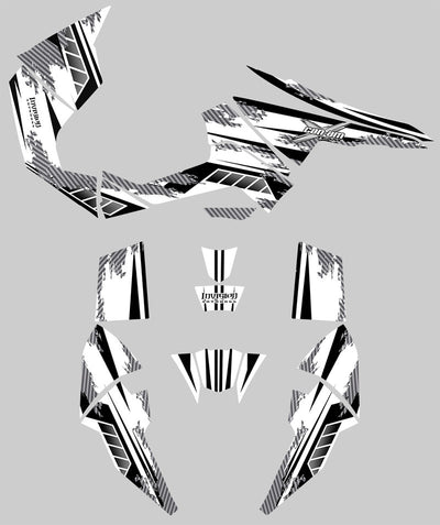 Racer X - White Background, Black Design