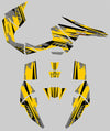 Racer X - Yellow Background Black Design