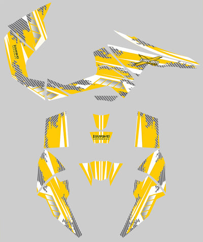 Racer-X - Yellow Background, White Design