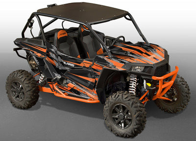 Racer-X - Black Background, Orange Design