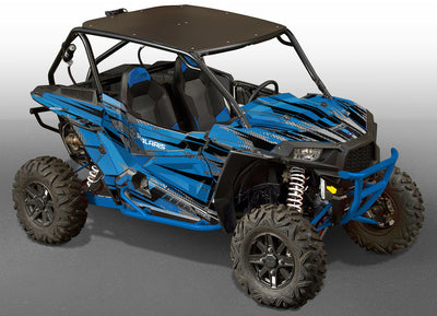 Racer-X - VooDoo Blue Background, Black Design