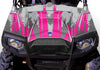 Racer X Silver Background Pink Design - Hood View