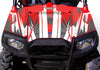 Racer X - Red Background White Design - Hood shot