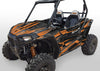 Racer-X - Black Background, Orange Design