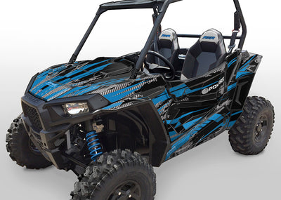 Racer-X - Black Background, VooDoo Blue Design
