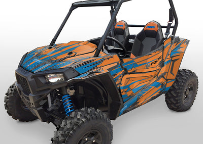 Racer-X - Orange Background, VooDoo Blue Design