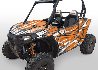 Racer-X - Orange Background, White Design