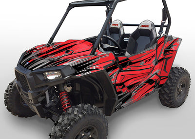 Racer-X - Red Background, Black Design