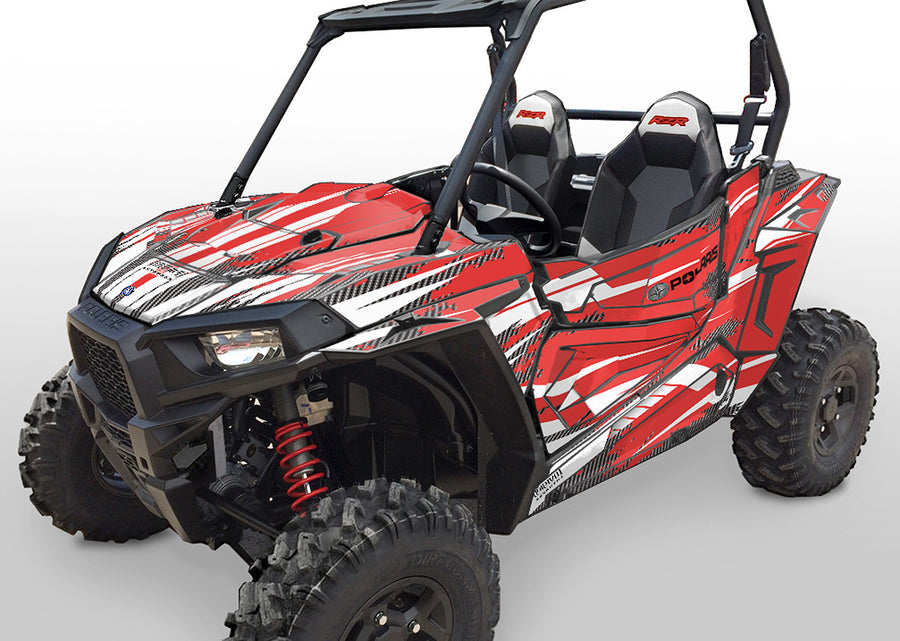 Racer-X - Red Background, White Design