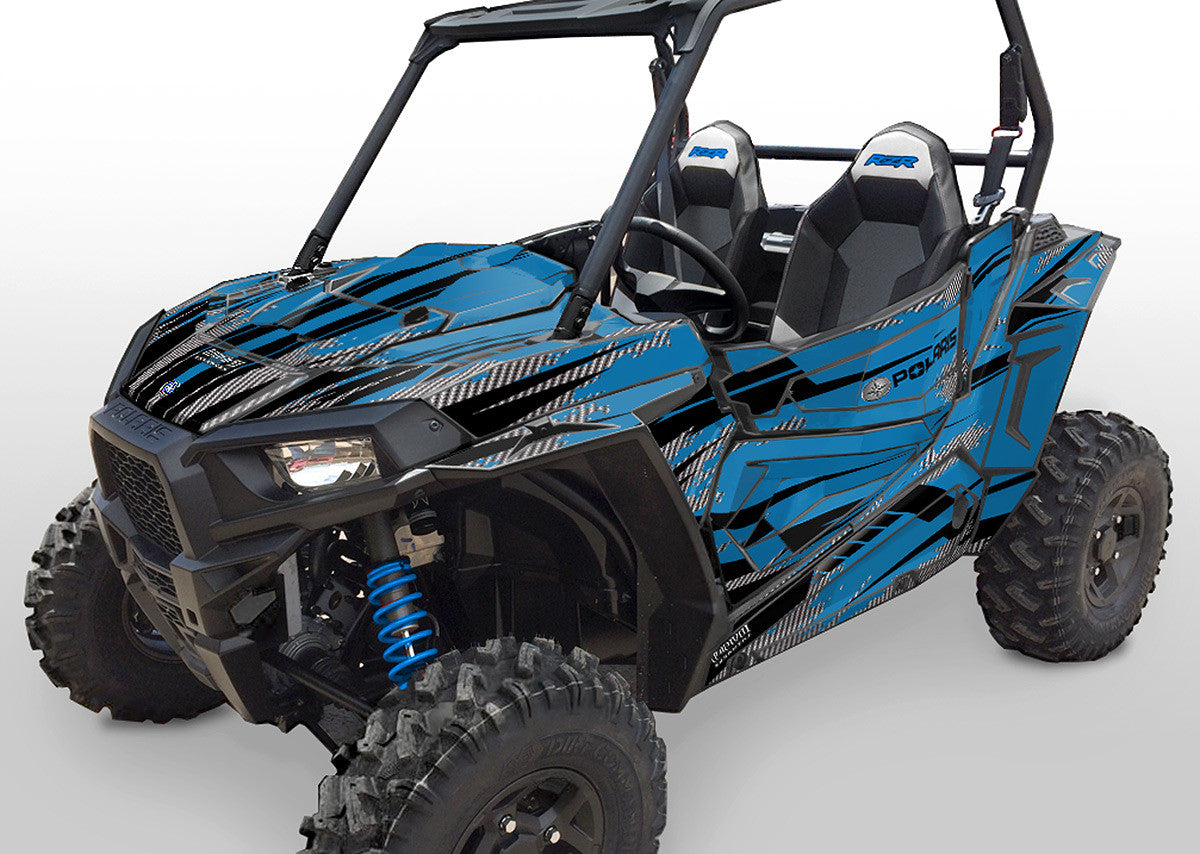 Racer-X - VooDoo Blue Background, Black Design