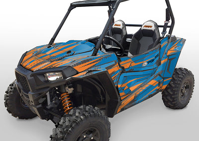 Racer-X - VooDoo Blue Background, Orange Design