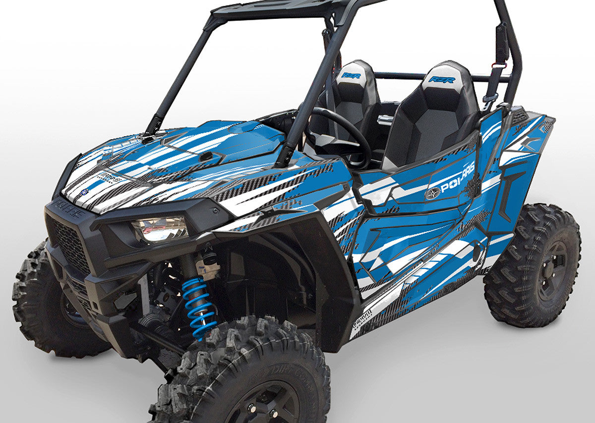 Racer-X - VooDoo Blue Background, White Design
