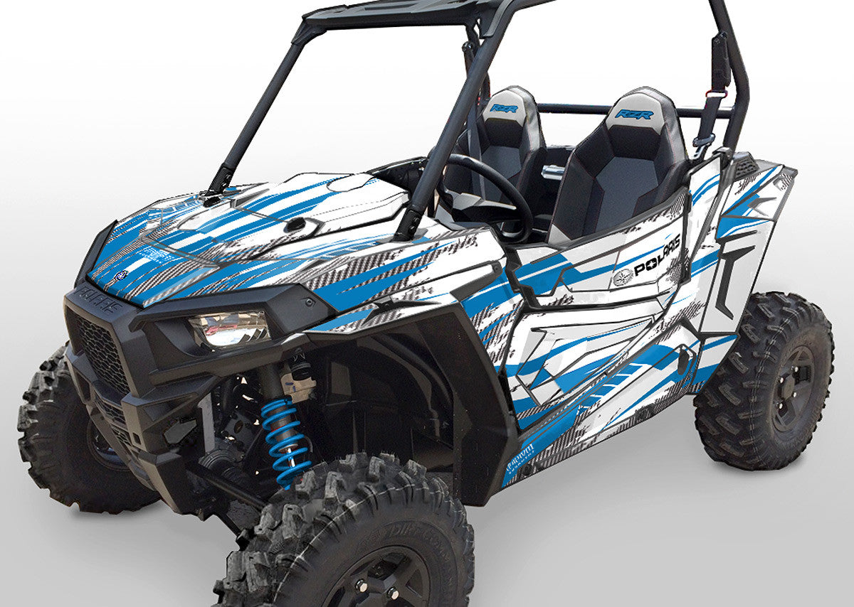 Racer-X - White Background, VooDoo Blue Design