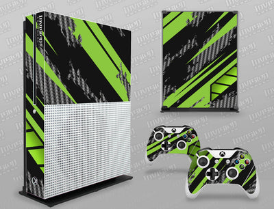 Xbox One S Graphics - Console Skin with 2 Controller Skins - Racer-X