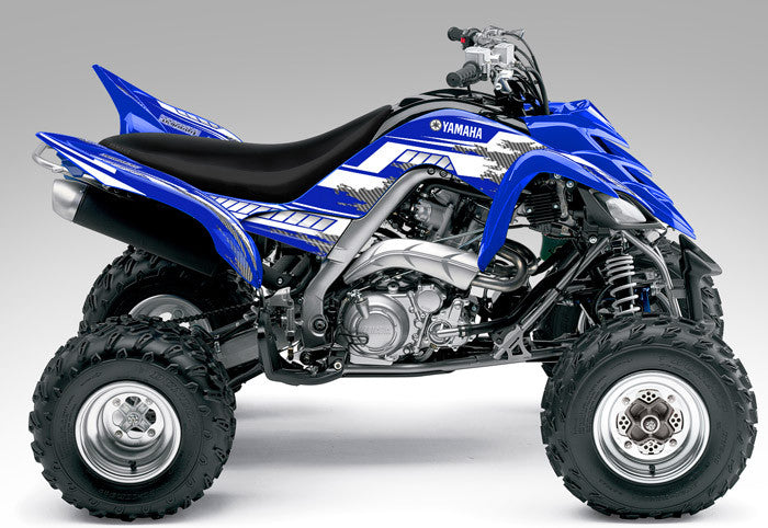 Racer-X - Blue Background, White Design