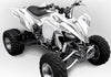 Racer X - White Background Silver Design