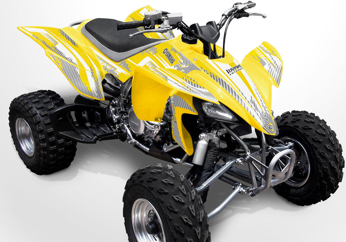 Racer X - Yellow Background Silver Design