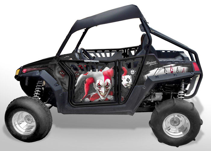 The Joker - Black Background, Red Design