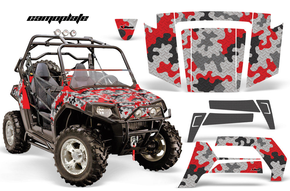 Camo Plate in Red Design