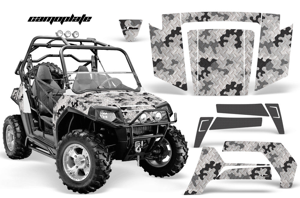 Camo Plate in White Design