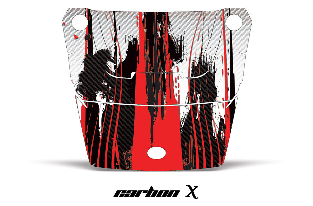 Carbon X - Red Design on a RZR1000
