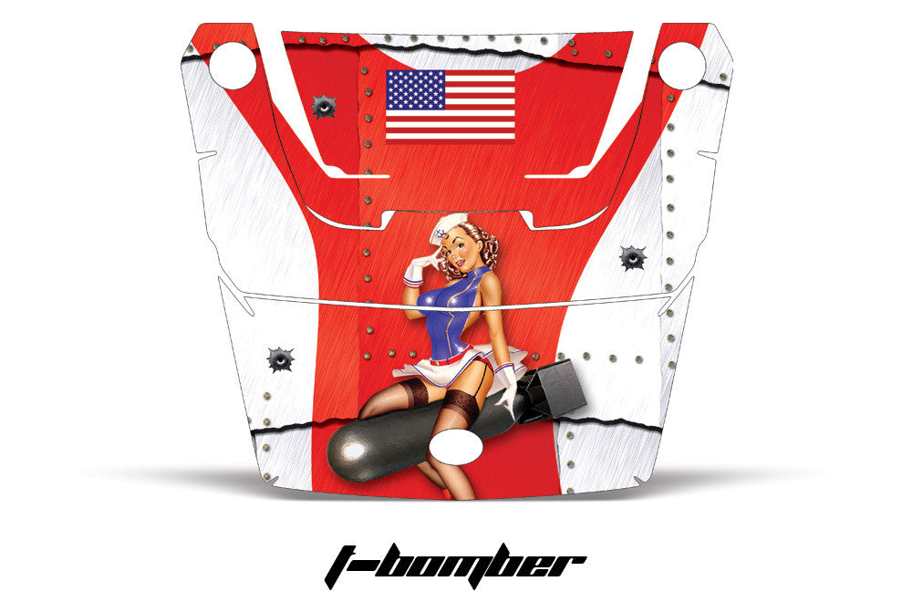 Bomber - Red & White Design on a RZR1000