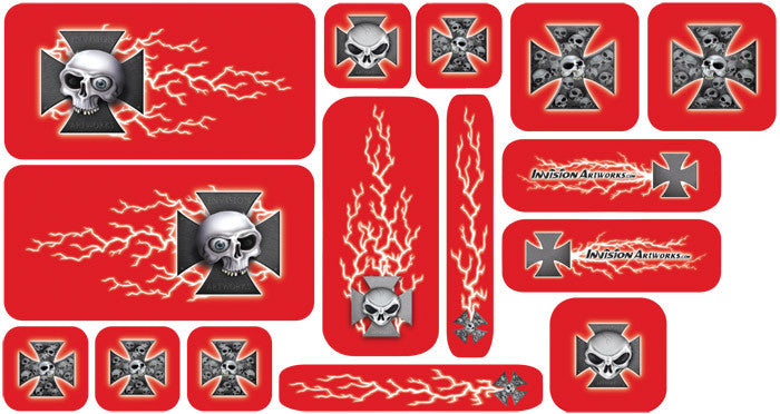 Skull-Cross - Universal Sticker Set