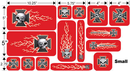 Red Design - SMALL Measurements